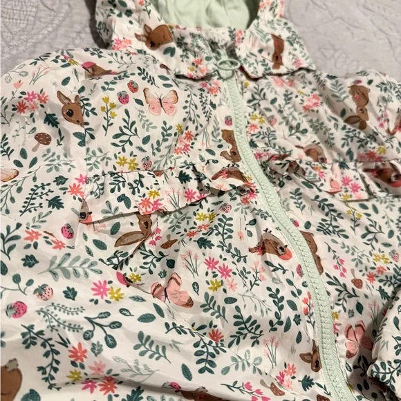 H&M Kid’s Windbreaker Jacket with Removable Hood Size 5T/6 - Picture 4 of 9